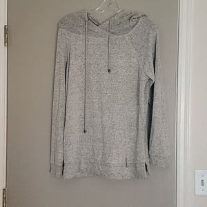 Jones NY Heather Grey Hoodie Size Small